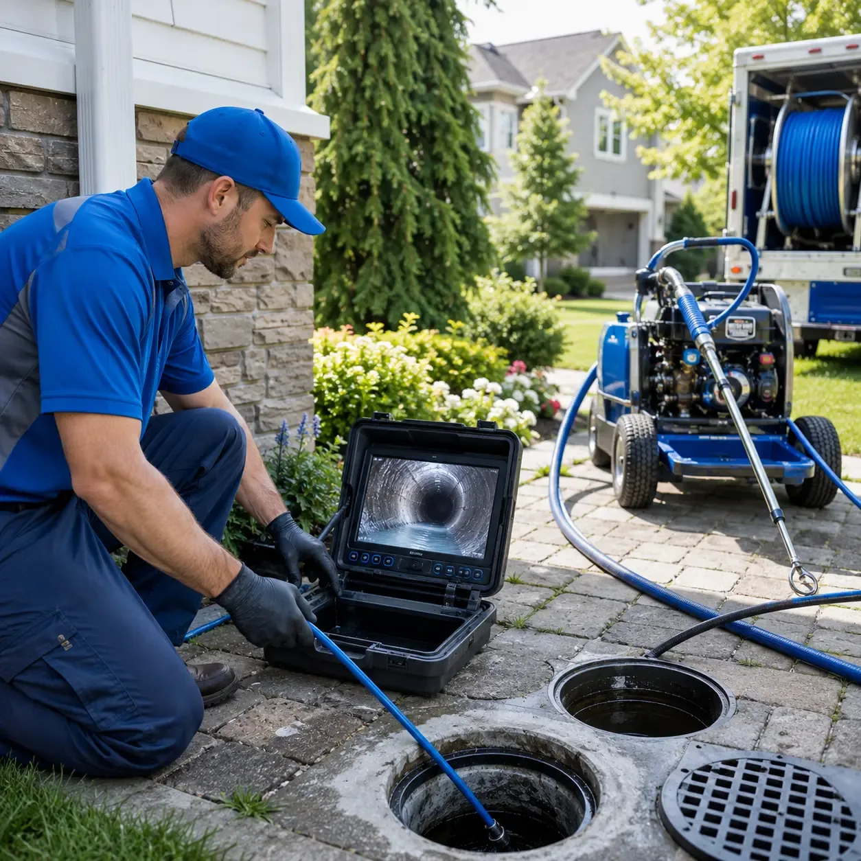 Outdoor drain cleaning professionals serving Jewett City, CT