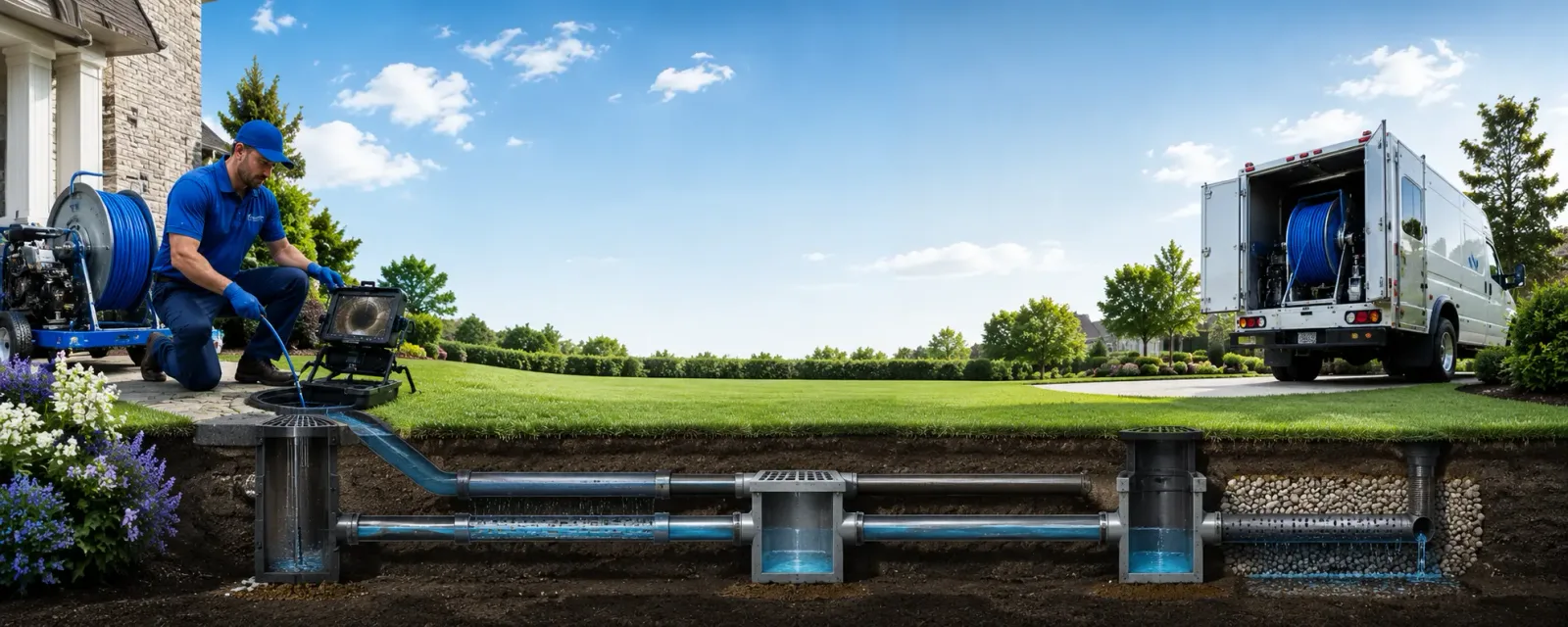 Outdoor drain cleaning information for Jewett City, CT